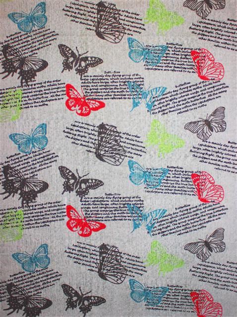 Alfombra Butterfly 100% algodon lavables en lavadoras 